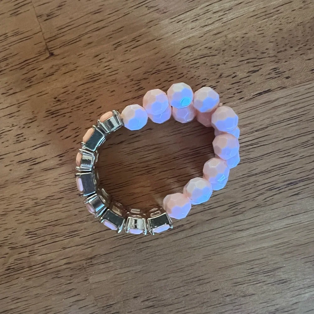 Pink Stone Stretch Bracelet - Women Jewelry